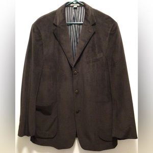 Johnston & Murphy brown corduroy single breast XL 2 button front sports blazer